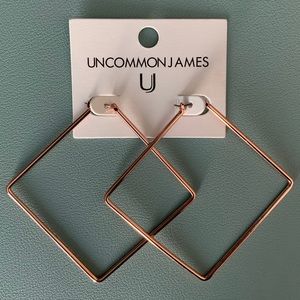 Uncommon James Girl Boss Earrings - Rose Gold NWT